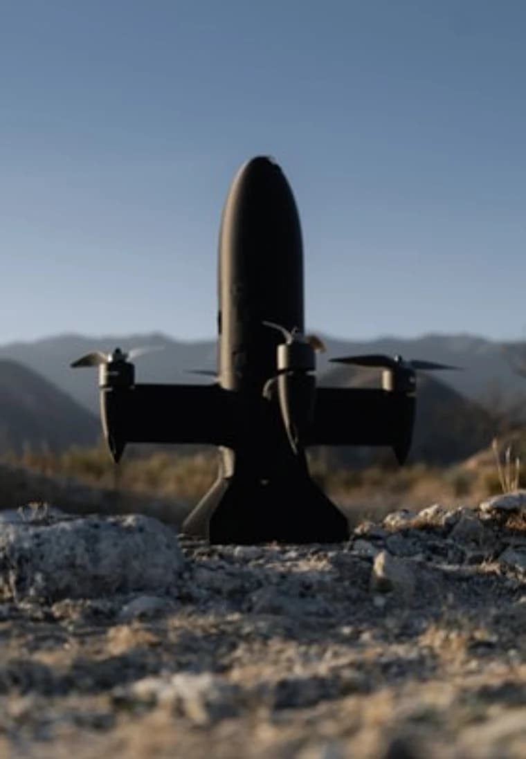 Rocket 01 drone in the field at golden hour