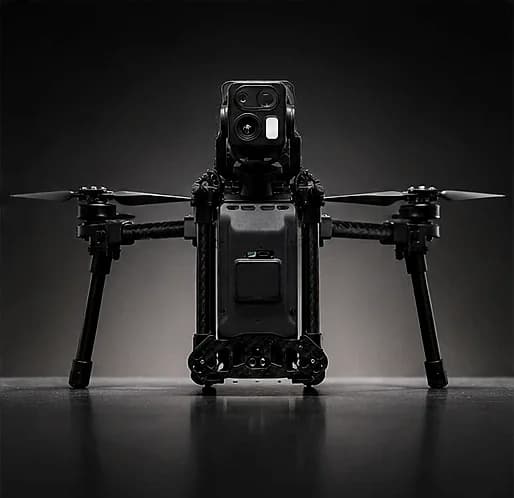 Saksham drone front view in low light